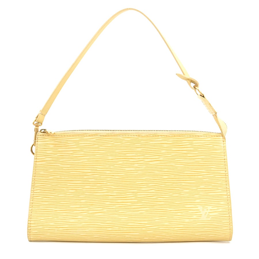 ルイ ヴィトン LOUIS VUITTON アクセサリーポーチ エピ ポシェット アクセソワール エピレザー ベージュ ゴールド レディース M5294A e60316a
