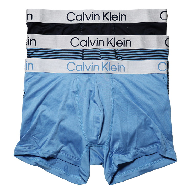 カルバンクライン：CHROMATIC ボクサーパンツ 3PK (ショアライン/ショアラインシルバーレイクブルー/シルバーレイクブルー)[ボクサーパンツ/ 男性下着/ メンズインナー/人気ブランド/おす 5,225円