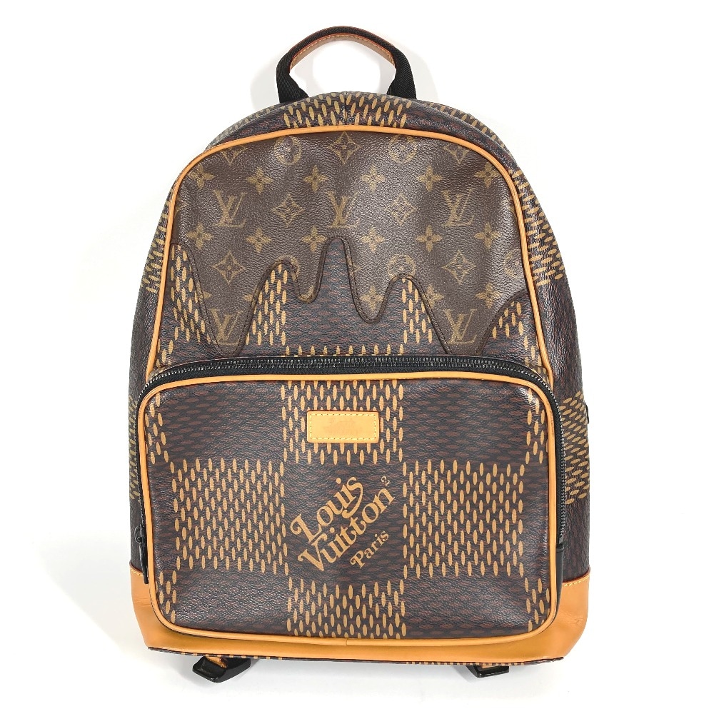 リュックサック N40380 バックパック ダミエ・ジャイアント NIGOコラボ リュックサック カバン ダミエジャイアントキャンバス ブラウン