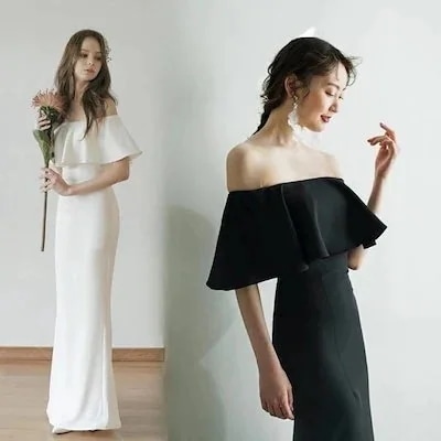 【10個セット】ウェディングドレスマーメイドラインマーメードマーメイドドレス白花嫁ドレスドレスウェディングウエディングファスナー二次会ウエディングドレス前撮り結婚式オーダーメイド