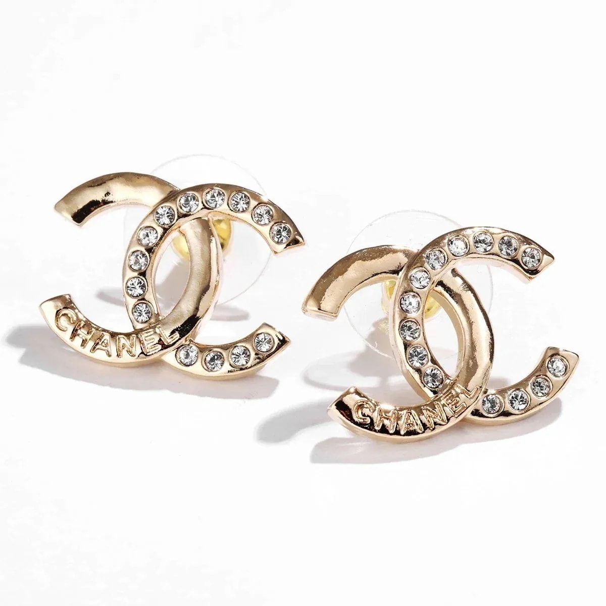 CHANEL シャネル ピアス ABD104 B16157 レディース ココマーク CCマーク メタル ラインストーン スタッド NW375