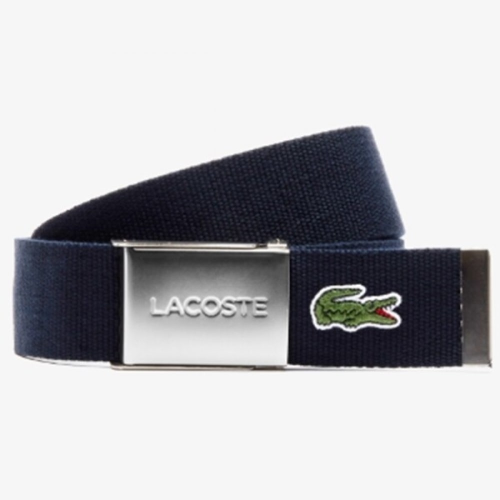 ラコステ バックル装飾織りベルト RC2012M52G