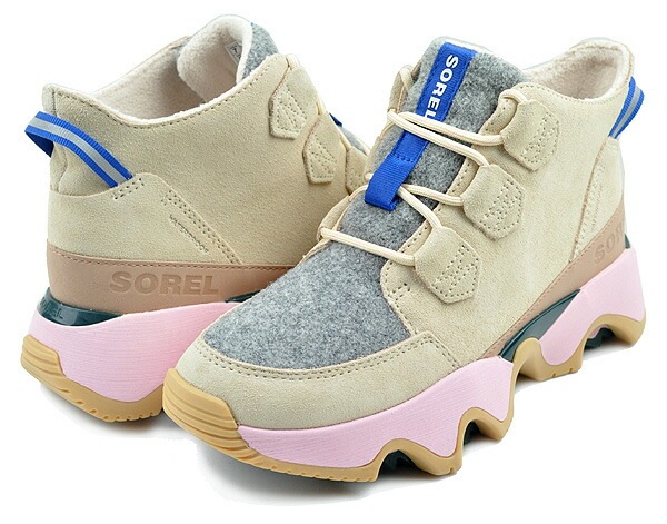 キネティックインパクト カリブー ウォータープルーフ nl5039-165 ベージュ ピンク 雪対応 防水スニーカーブーツ