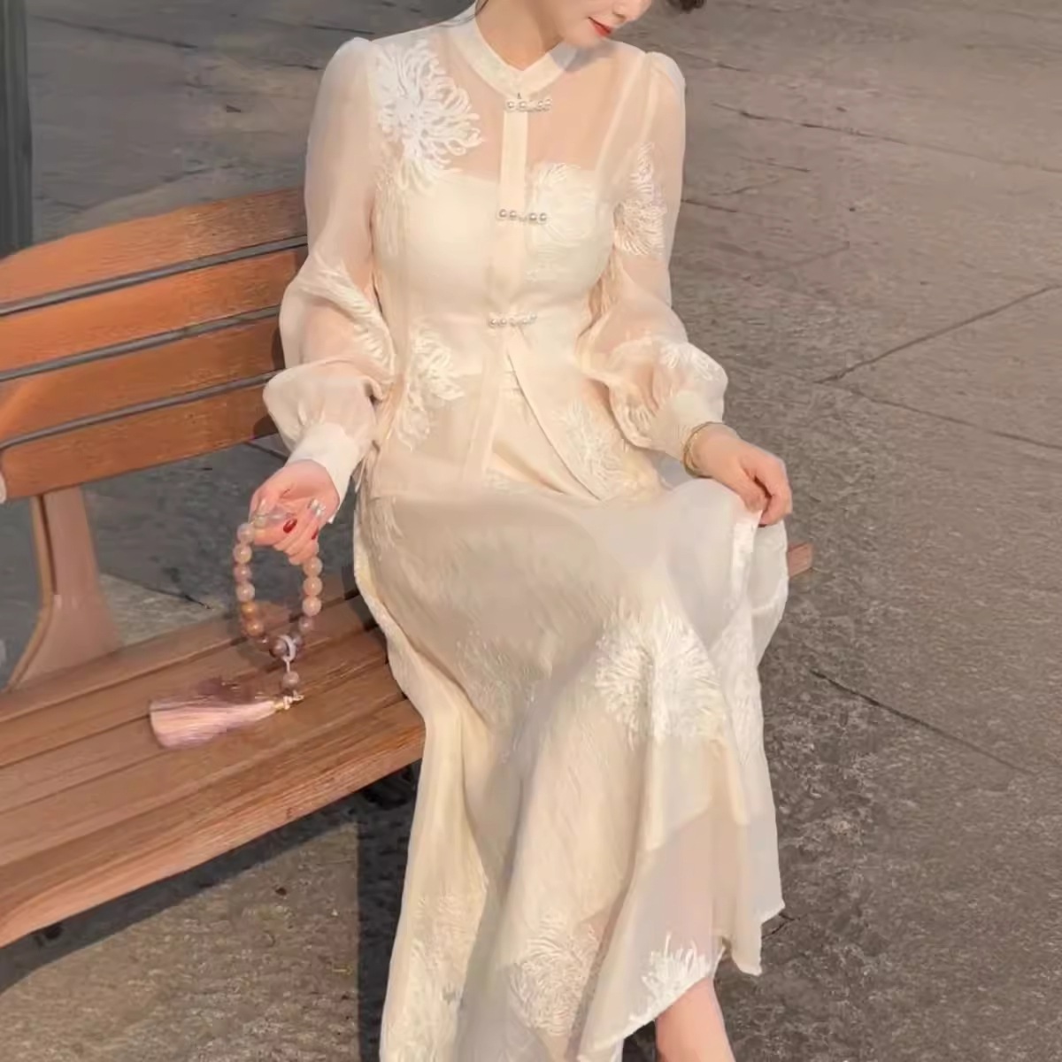 新風レディーススーツスカート2024初春新気質社交家塩風ライト成熟国家風トップス2点セット 母の日