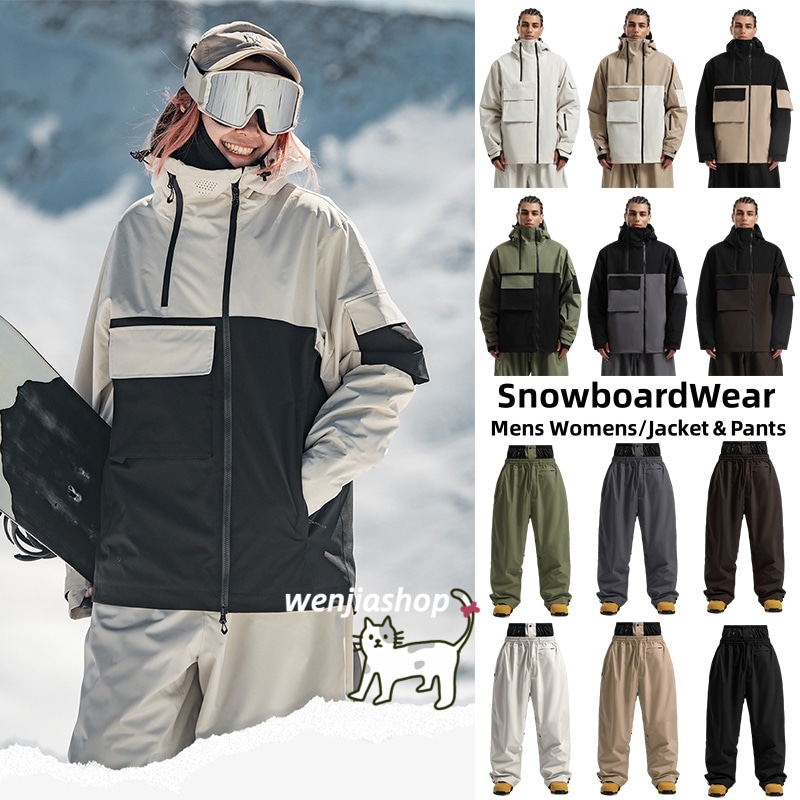 スノボウェア 9色 2025 2026 耐水圧15000mm ジャケット アウター ゆったり韓国風 メンズ レディース スノーボードウェア スノーウェア スキーウェア カーキ 黒 グレー 緑 ベージュ 11,284円