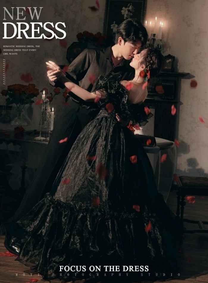 凄く人気がある エレガント レディースドレス イブニングドレス 結婚式 前撮り 撮影 花嫁ドレス ロングドレス スウィート プリンセス風 上品 きれいめ ロングドレス ブラック イブニングドレス 披露