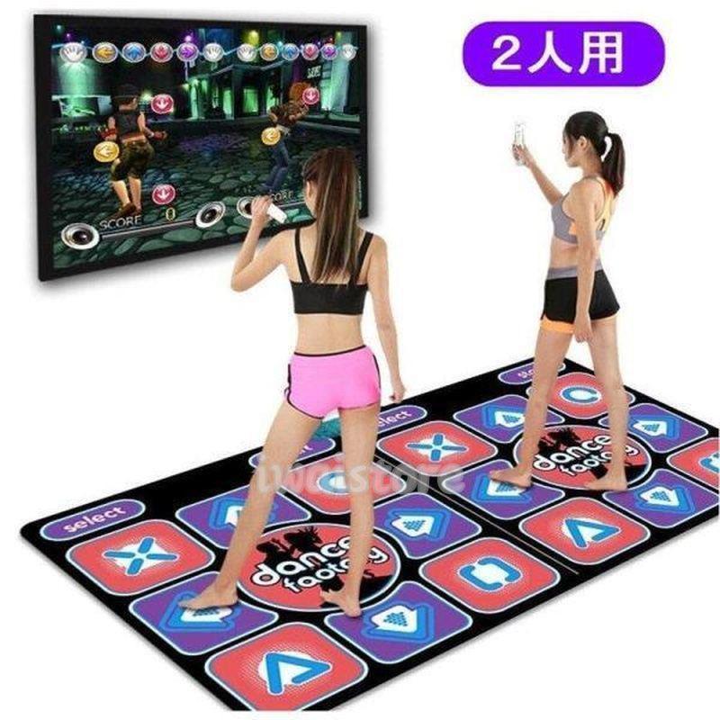 2人用 ダンスパッド ノンスリップ 耐久性 耐摩耗性 ダンスステップ ダンスマットパッド ダンサーブランケット テレビ用 高感度 ステップマニア 滑り止め