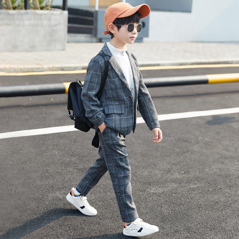 イベント2点セットスーツキッズフォーマルスーツ男の子チェック卒l業式男子スーツ入学式卒業式発表会