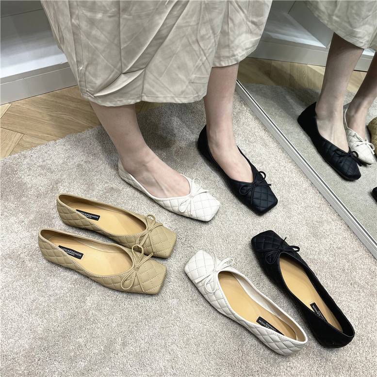 3color レディース キルティングパンプス バレエシューズ シューズ 靴 くつ クツ パンプス