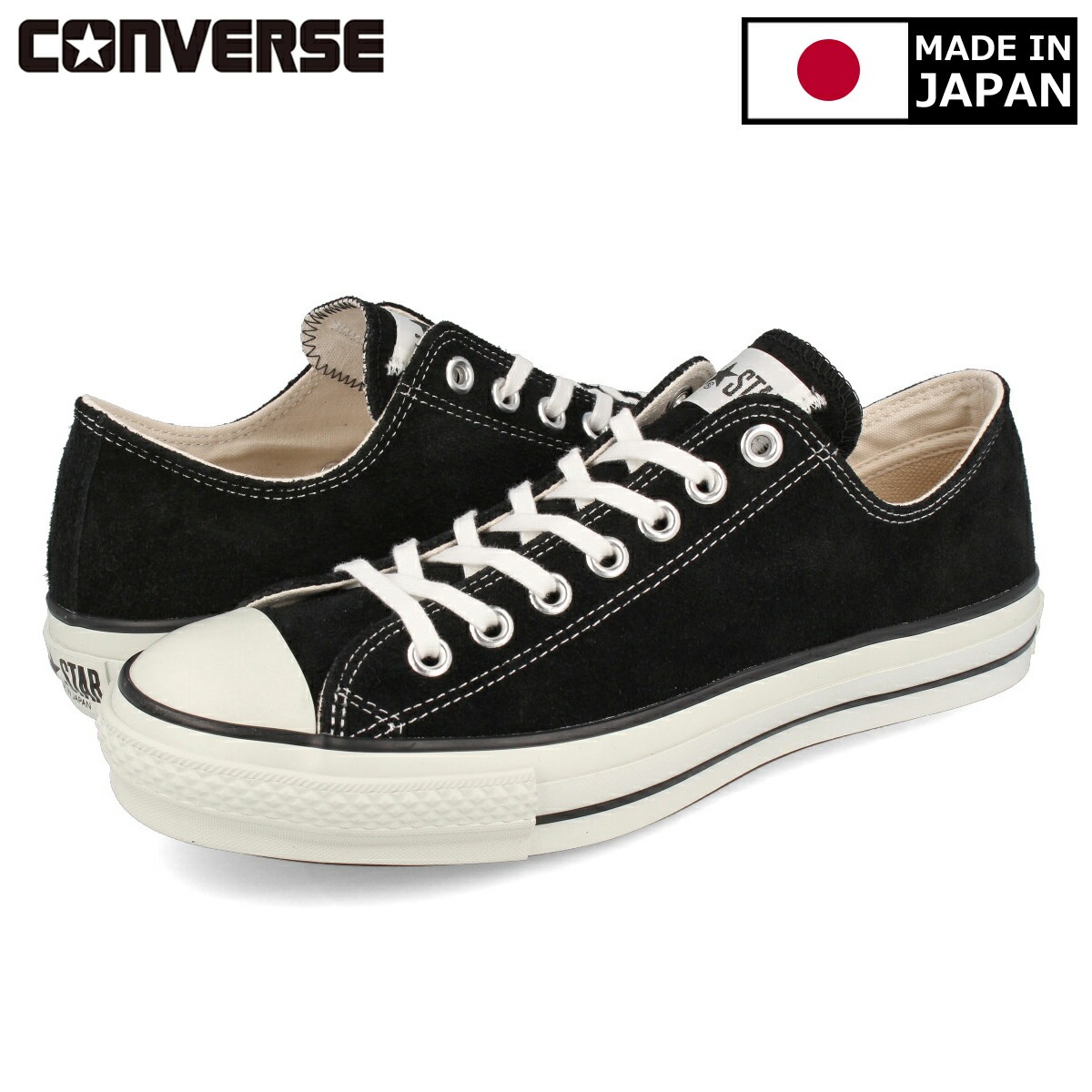 SUEDE ALL STAR J OX BLACK 【MADE IN JAPAN】【日本製】