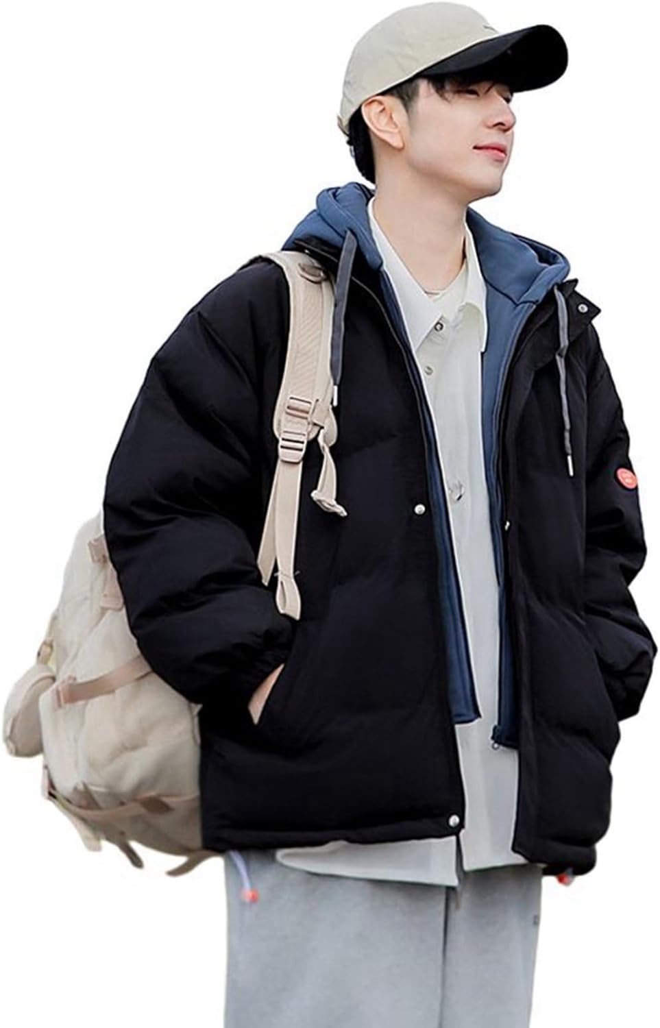 帽子付きコート ペアルック 防風トップス メンズ レディース ジャケット 中綿入り 厚手 保温防寒 大きいサイズ ショート丈 20代 30代 ファッション カジュアル ブルゾン ダウンコート