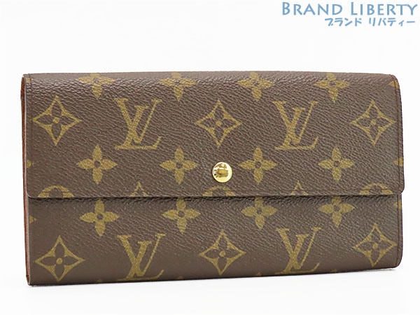 未使用ルイヴィトンモノグラムポルトフォイユサラ二つ折り長財布ダークブラウンM61734