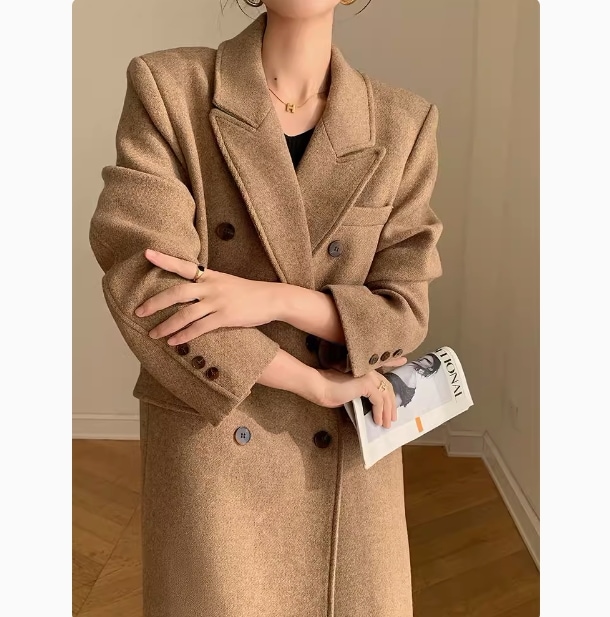 コート レディース 春 秋 チェスターコート ミディアム丈 ゆったり トップス 春服 オーバー アウター 通勤 着痩せ オシャレ XS S M L ブラウン