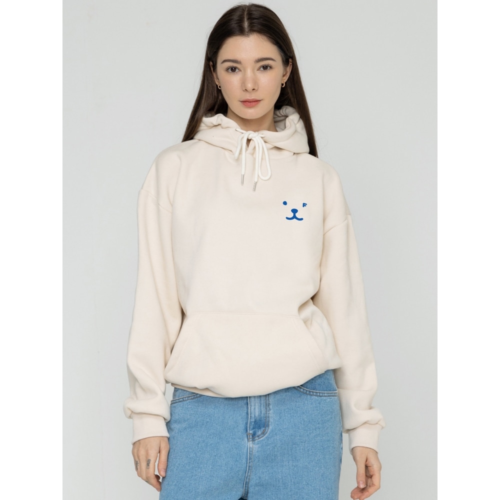 GRAVER パフィーフェイス スモール描画スマイルフードティークリームブルー ロゴ