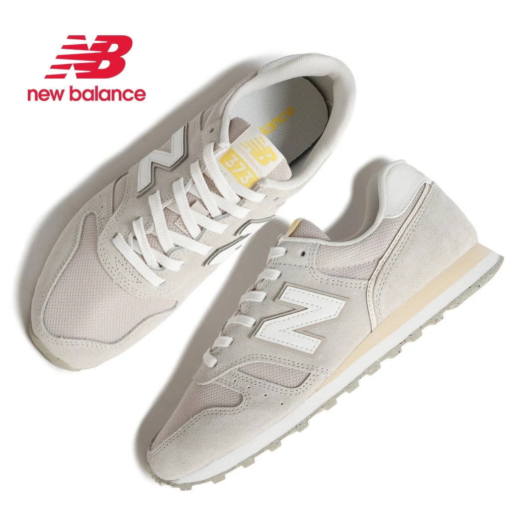 NEW BALANCE ニューバランス 373 スニーカー W3738X0 LIGHT GRAY ( グレー ベージュ スエード 軽量 歩きやすい ウォーキング 快適 レディース メンズ 996 57
