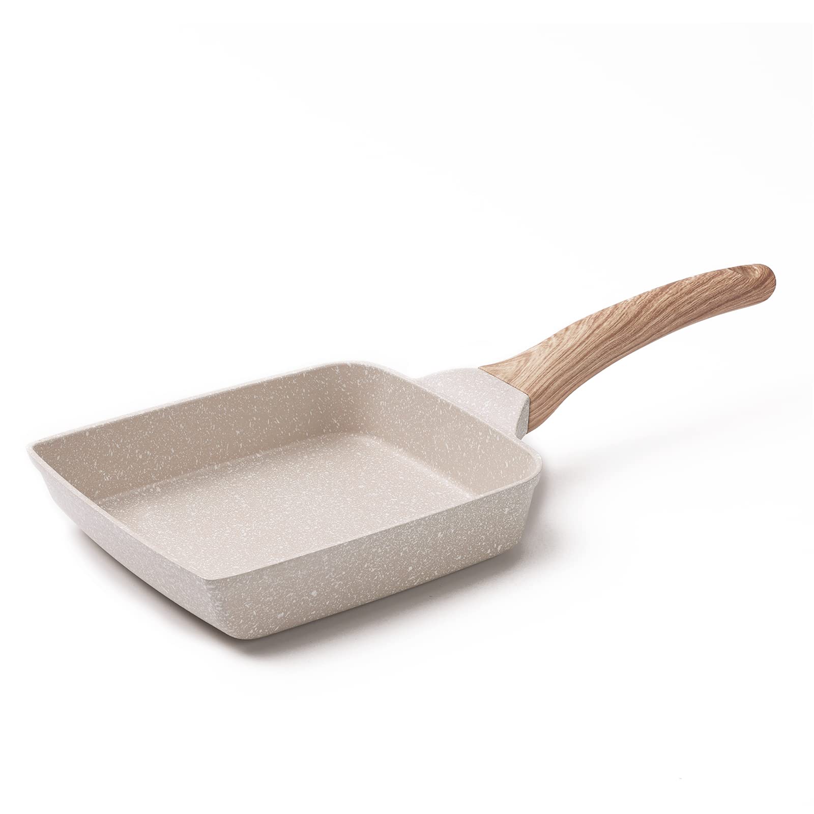 【10点セット】メガ割 卵焼き フライパン 15cm IHガス火対応 卵焼き器 マーブルコート スルスルすべる くっつくことがなく 手入れ簡単 グレージュ cosy15cm