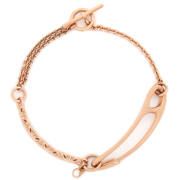 エルメス HERMES ブレスレット シェーヌダンクル パンク K18PG ダイヤモンド ピンクゴールド SH 750PG 18K H122404B 00ST 【ケース】【中古】