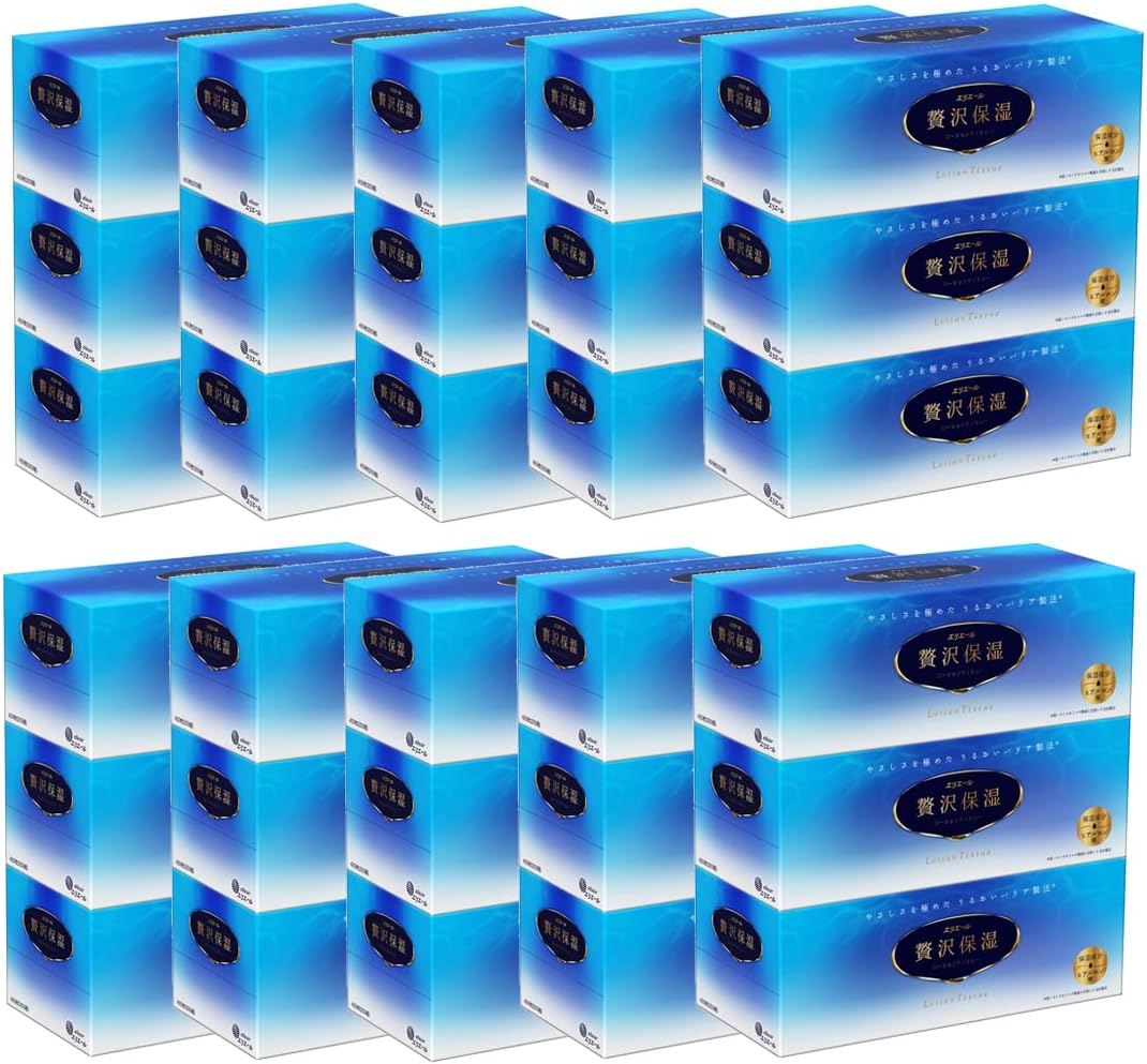 エリエール ティッシュ 保湿 200組×30箱 3箱×10パック パルプ100% 贅沢保湿 ケース販売