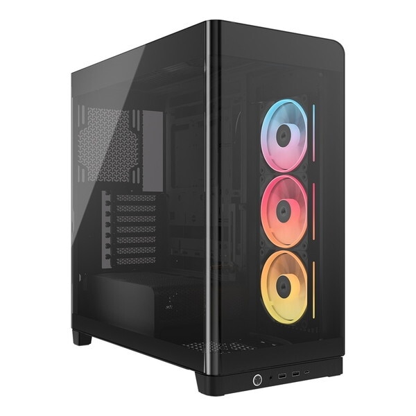 CC-9011316-WW ブラック FRAME 4500X LX-R RGB iCUE LINK Panoramic Glass Mid-Tower ミドルタワー型PCケース メーカー直送