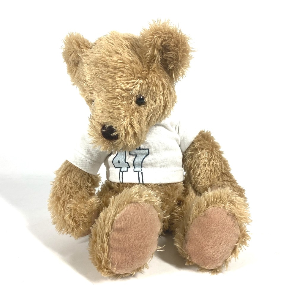 ぬいぐるみ ロゴTシャツ 人形 ベア クマ 熊 インテリア アパレル テディベア コットン ベージュ