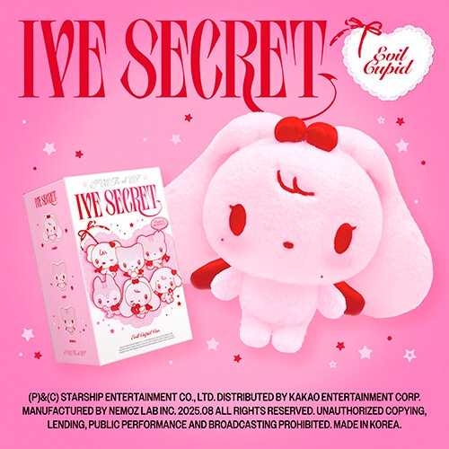 [プラットフォーム] アイブミニ 4集 IVE SECRET (EVILCUPID ver) / EVILCUPID MINIVE KEYRING+フォトカード+LICENSE CARD ~