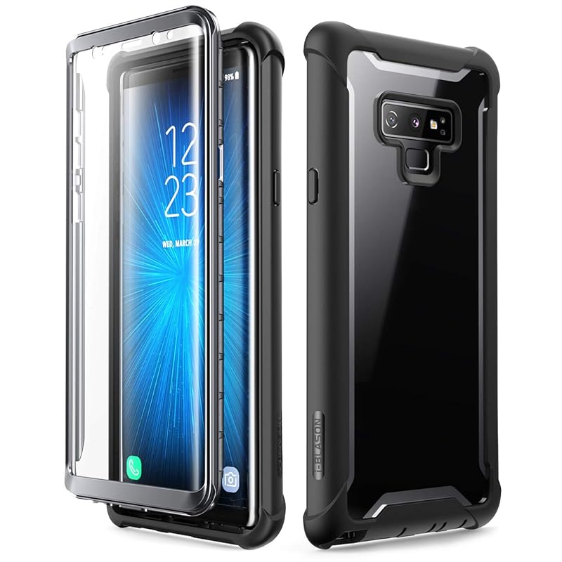 i-BLASON Galaxy Note 9 ケース [ SC-01L SCV40 ] 対応 液晶内置フィルム付き 全面保護 背面クリアカバ- [Ares Series]