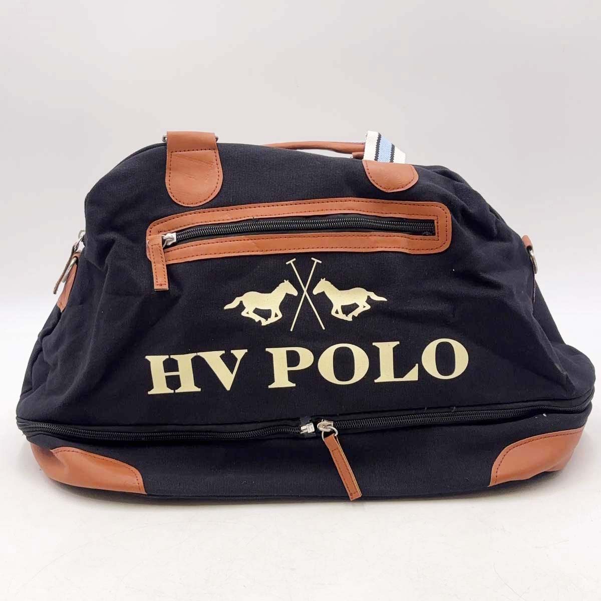 【中古・未使用品】HV POLO キャンバスバッグ San Rafael Canvas Bag ブラック 乗馬 馬術