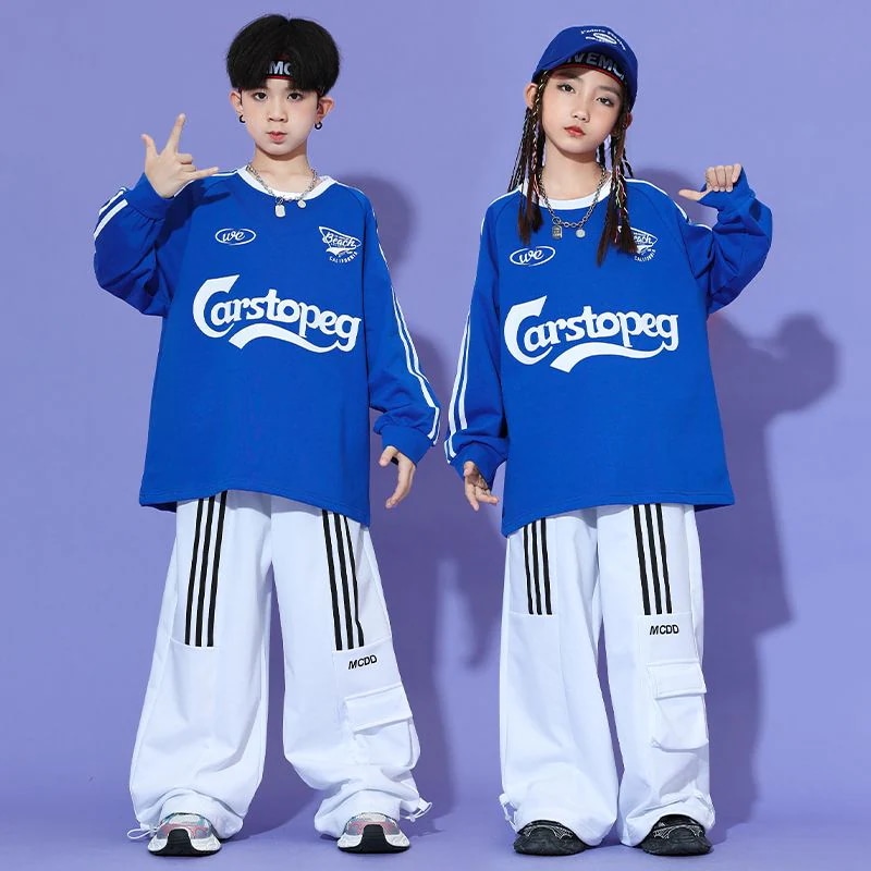 子供用ストリートダンス潮服男の子ヒップホップセットhiphop女の子子供服ジャズダンス演出衣装元旦ショー