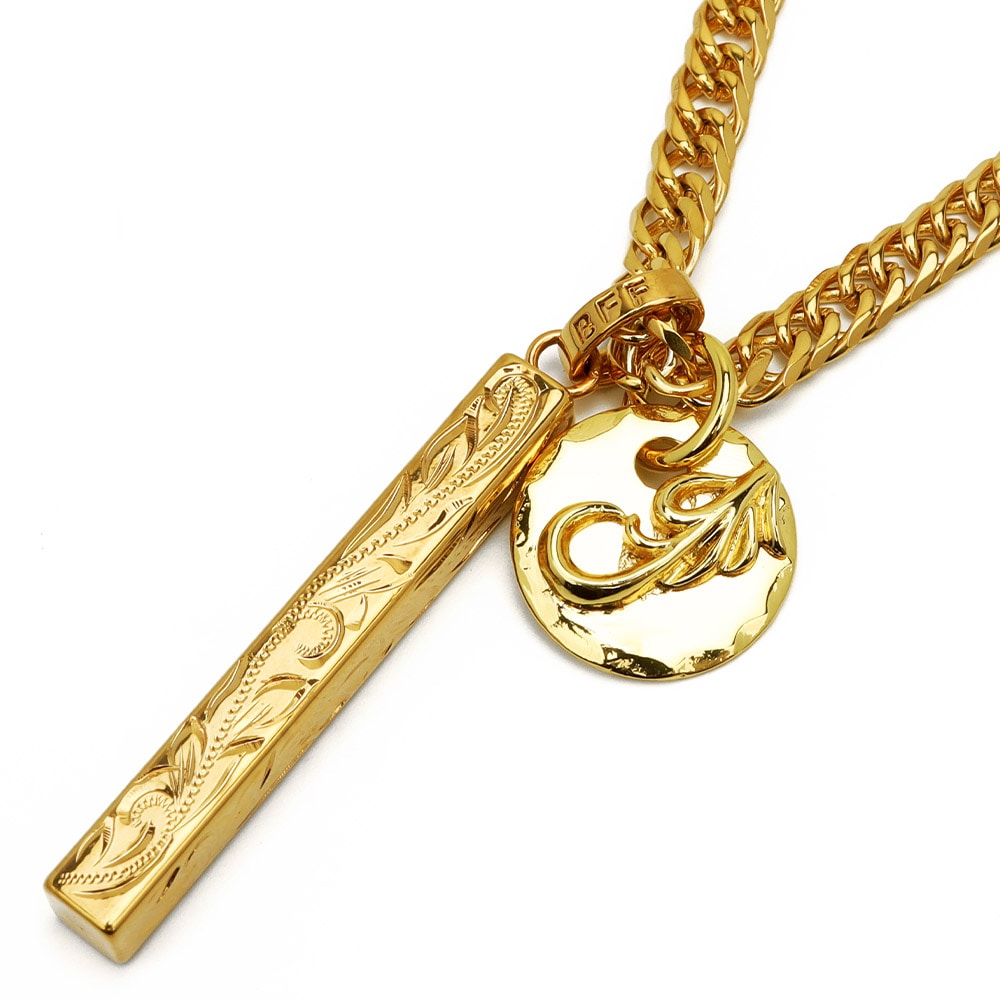 BFF スティックネックレス ダブル喜平 [bffn019-g]