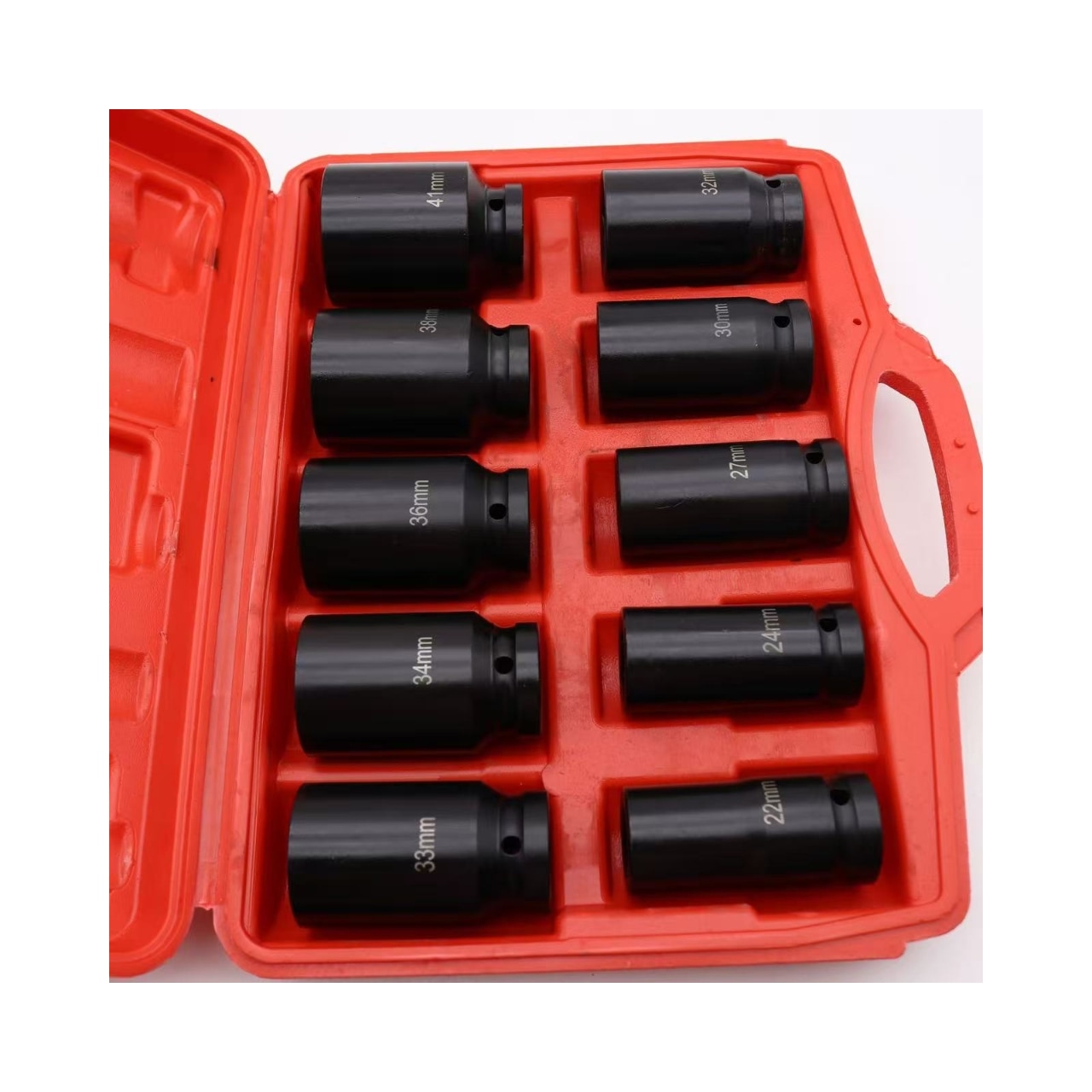 インパクトソケット 10PC ソケット ラチェットレンチ ツールセット 六角 差込角 3/4 インチ ハイプロックナット ディープソケット コマ高 76-80mm