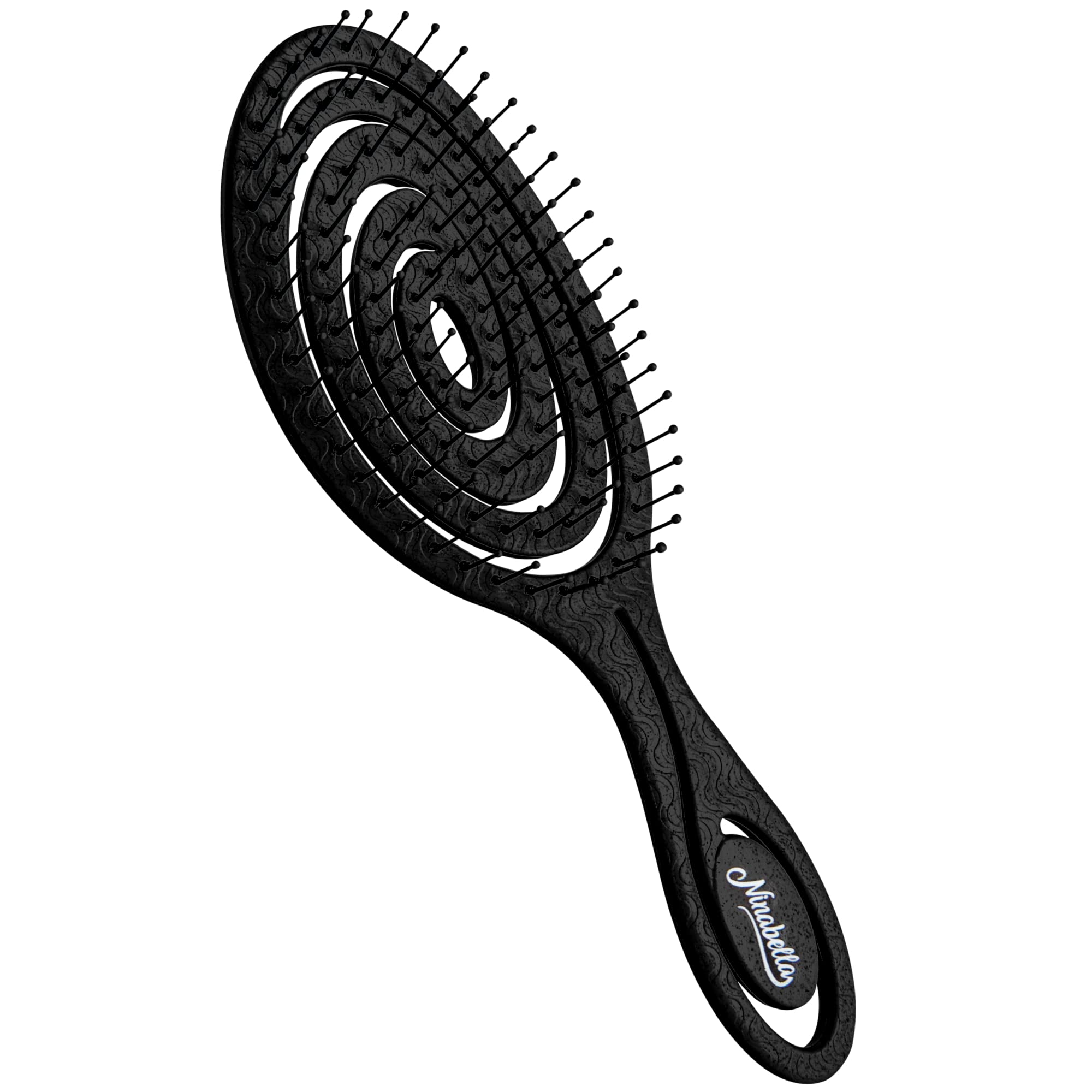 Ninabella ヘアブラシ オーガニック 速乾ブラシ レディース - スピードドライ 濡れ髪 ヘアケア 髪 サラサラ - 頭皮マッサージ ドライヤー ブラシ