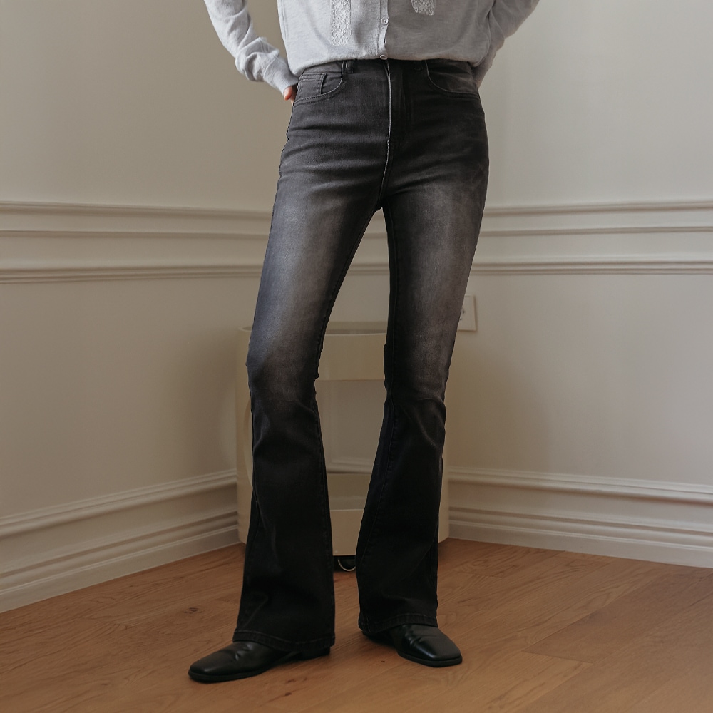 S-2XL/スタンダードロングキビオプションドジェンブーツカットデニムパンツ