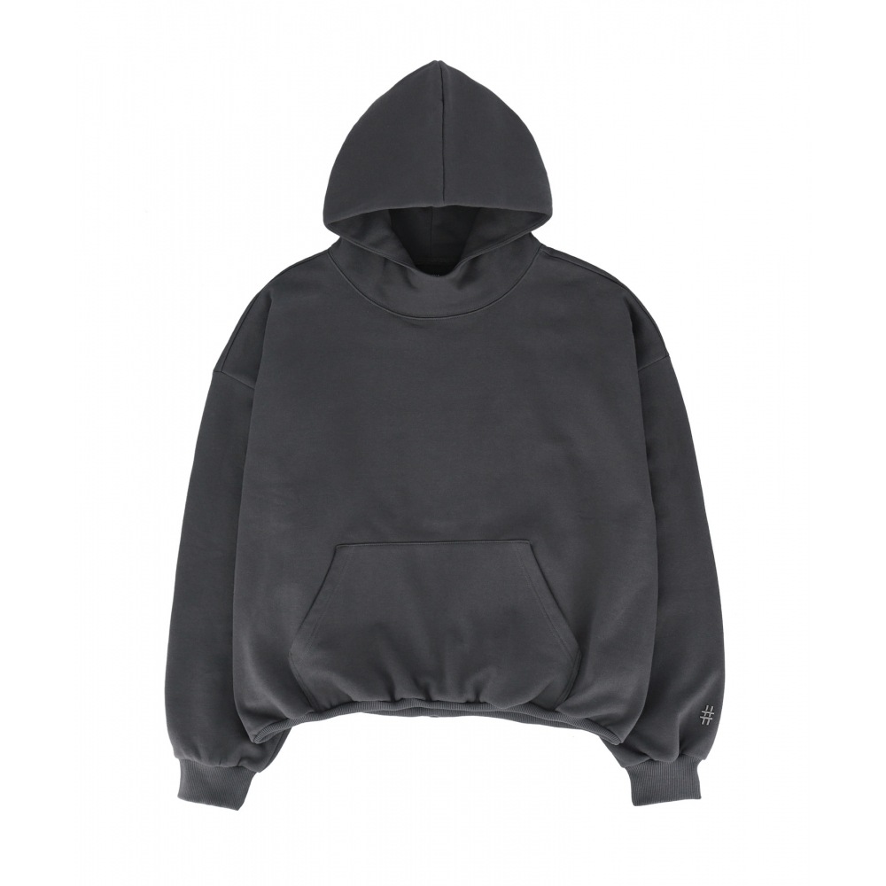 BEENTRILLエンジニアメッシュライニングスーパーフィットフードティー（チャコール）