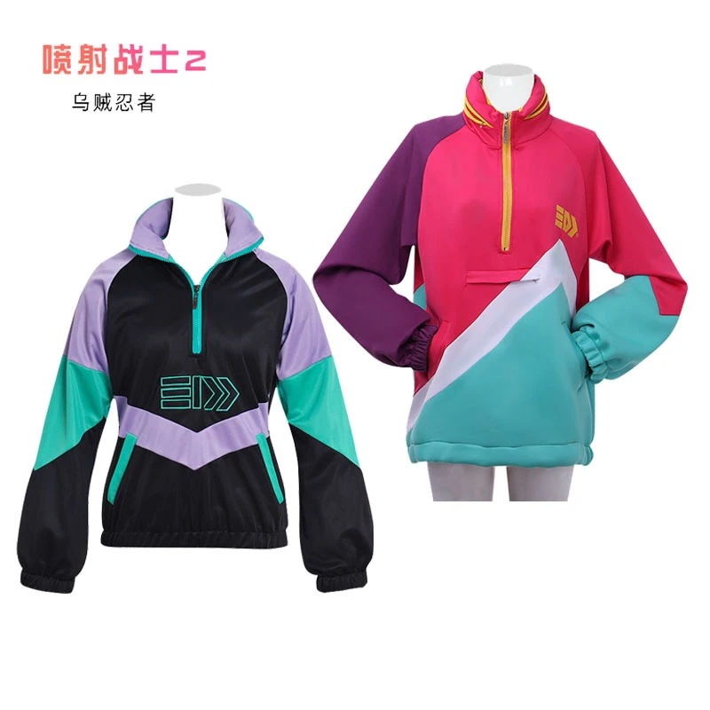 人気新品 スプラトゥーン 2コス イカ忍者 カジュアル スポーツウェア 女性 コスプレ 衣装