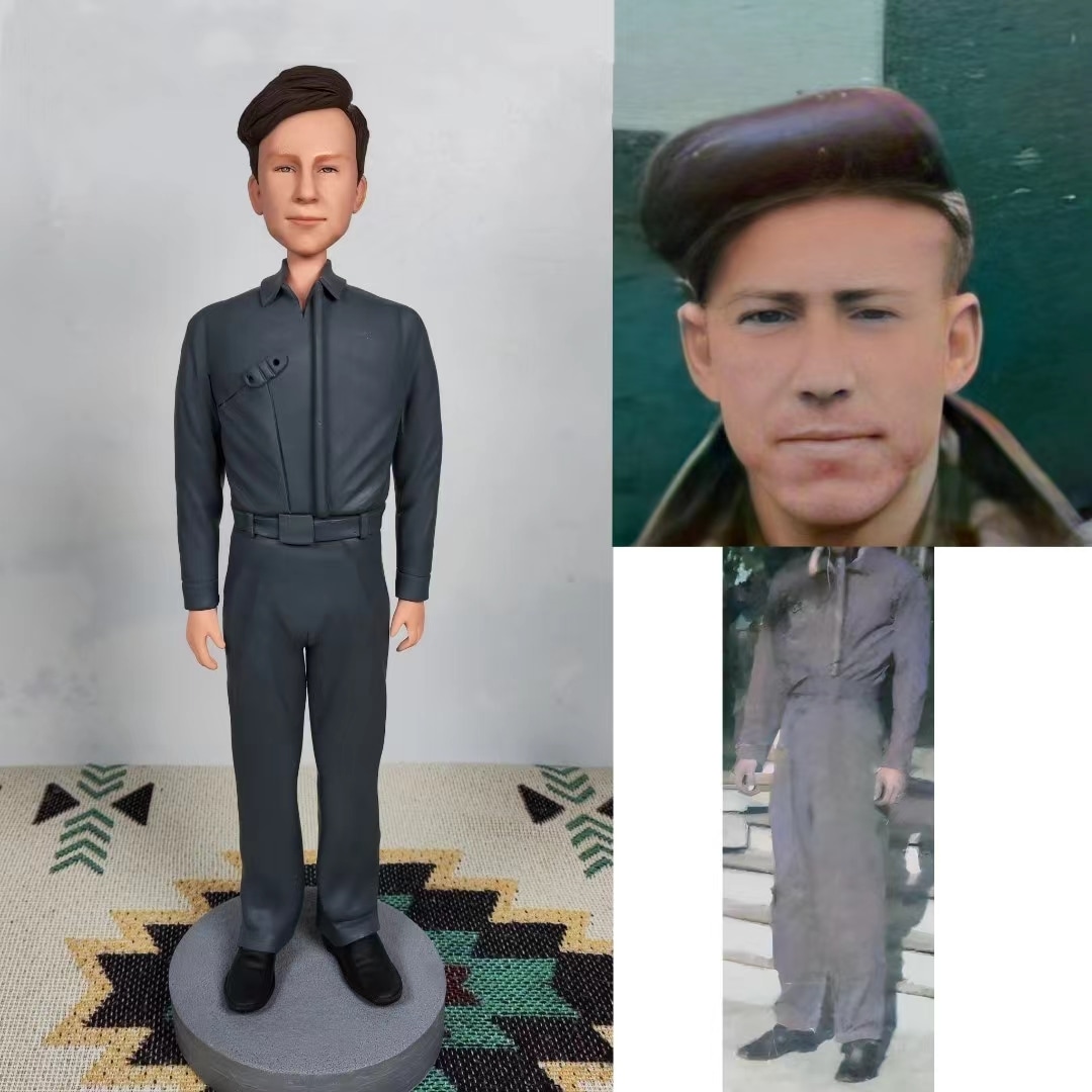 【オーダーメイド】3D肖像画 似顔絵 人形 フィギュア 彼氏 彼女 誕生日 ケーキトッパー 記念日 カップル 友達 プレゼント