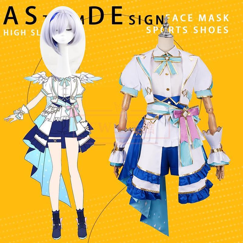 短纳期激.安!価!バーチャルYouTuber VTuber 4周 天音かなた コスプレ衣装 ウィッグ コスチューム 演出服 アニメ ゲーム ハロウィン cosplay 変装