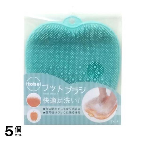 トーン フットブラシ TR-15 GR 1個入 (グリーン) 5個セット