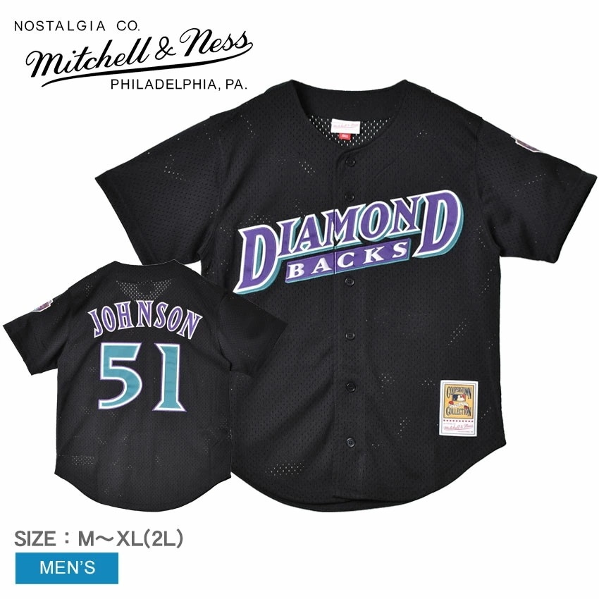 ランディジョンソンアリゾナダイヤモンドバックス1999 メンズ ユニフォーム ベースボール ウエア