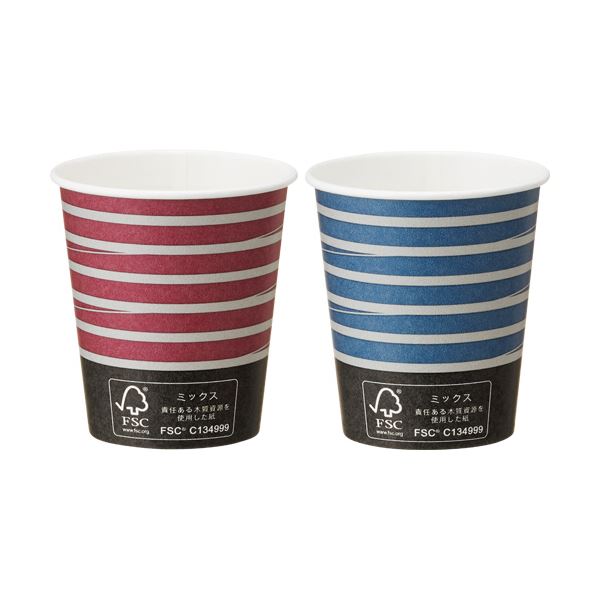 （まとめ）TANOSEE 紙コップ TSUMUGI205ml（7オンス）1セット（400個：80個5パック）2セット