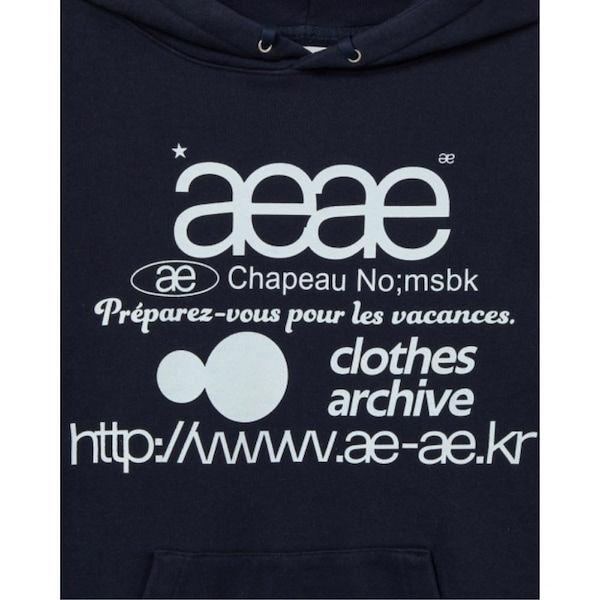 Qoo10 aeae WEB LOGO LOOSED パーカー