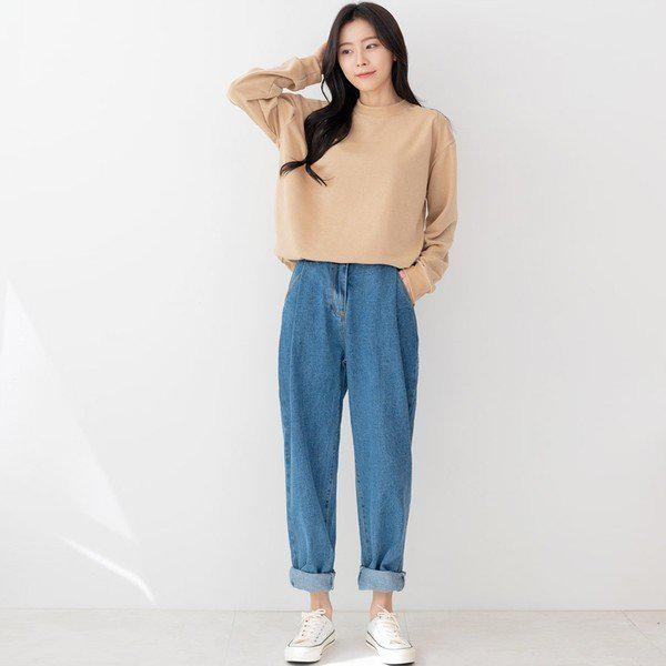 女性オーバーサイズ バギー ジーンズ ストレート ワイド デニム パンツ ブーツカット ブラックジーンズ 女性ジーンズDJW JE.._P357368250