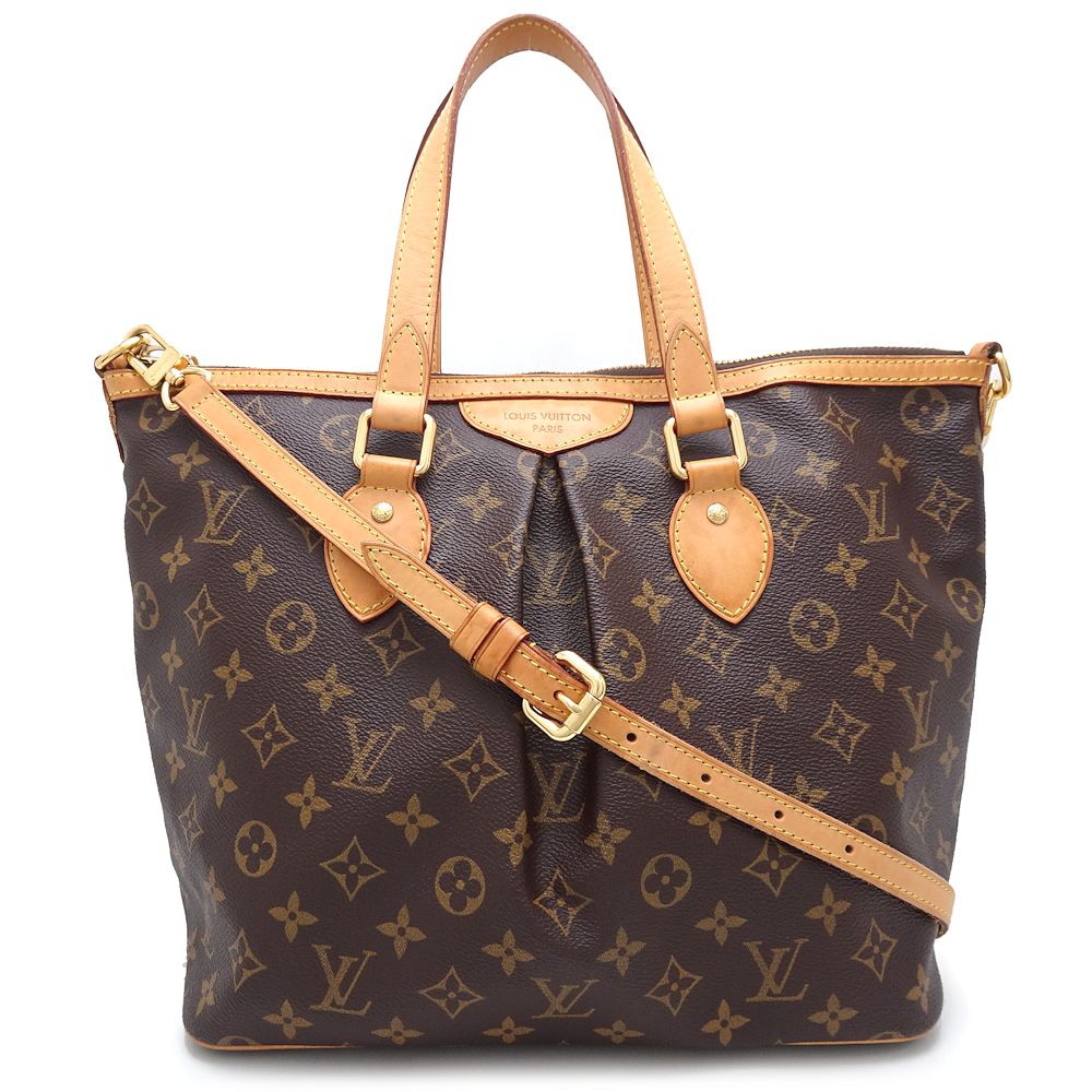 モノグラム パレルモPM M40145 ショルダーバッグ ブラウン/352177【中古】