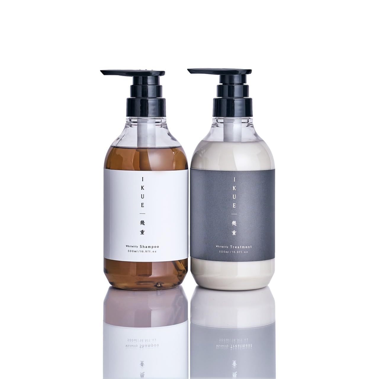 IKUE 幾重 シャンプー＆トリートメント ホワイトリリーの香り 500mlセット サロン品うねり・パサつきケア 美容室仕様 保湿・低刺激処方