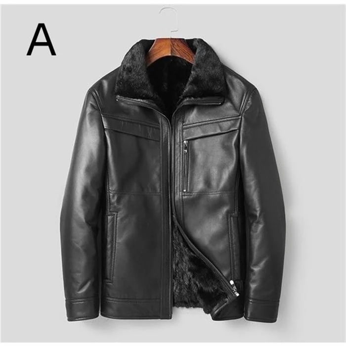 【赤字開催】新品SALE ラム革 シープスキン ラム革 コート メンズ 男性 通勤 ビジネス リアルレザージャケット 裏ファーミンク 高級品 防寒 秋冬 真冬