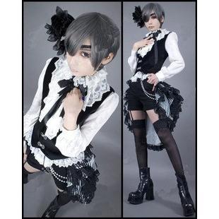 人気新作N0.1コスプレ衣装 黒執事 シエル・ファントムハイヴ サーカス 豪華セット cosplay コスチューム ab001w1w1w5
