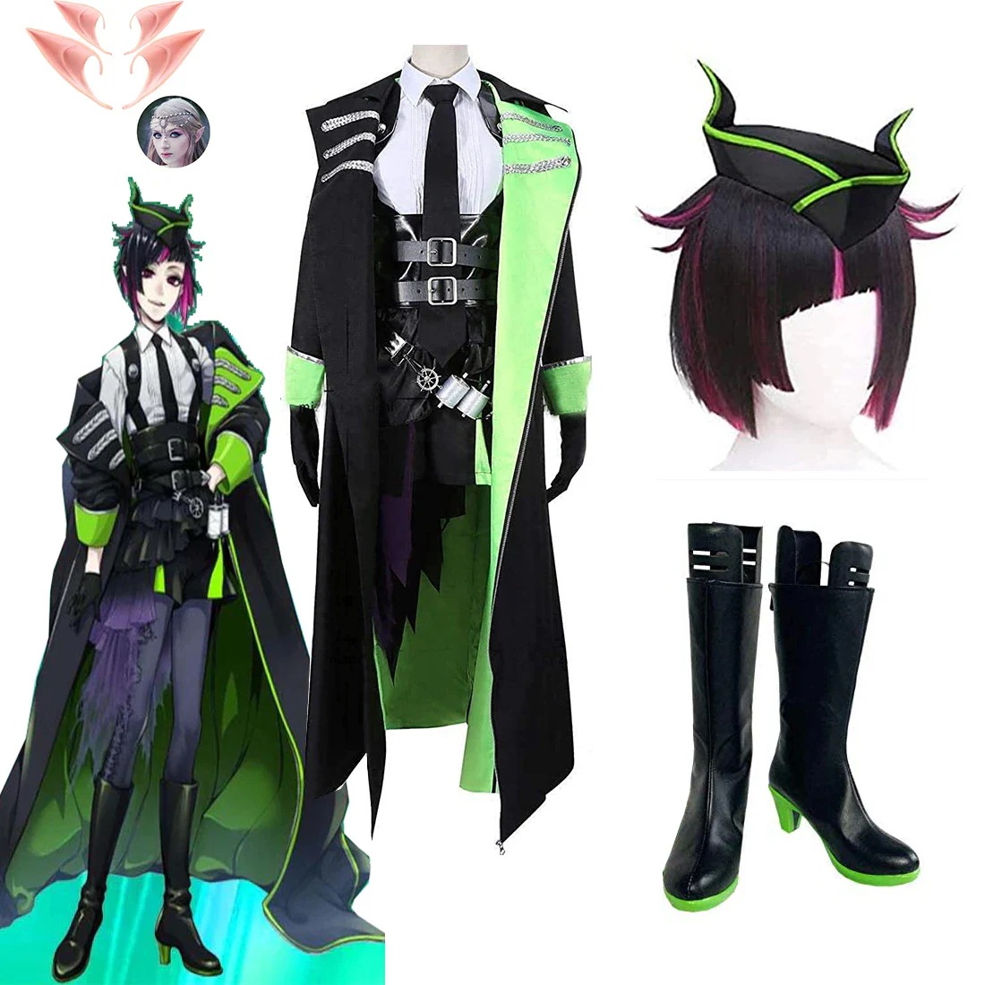 wusuobic[迅速な出荷]リリア ヴァンルージュ コスプレ衣装 ツイステッドワンダーランド 魔法 異世界 魔法士 養成学校 ステージ服 ディアソムニア寮 ハロウィン クリスマス 豪華 コスチューム