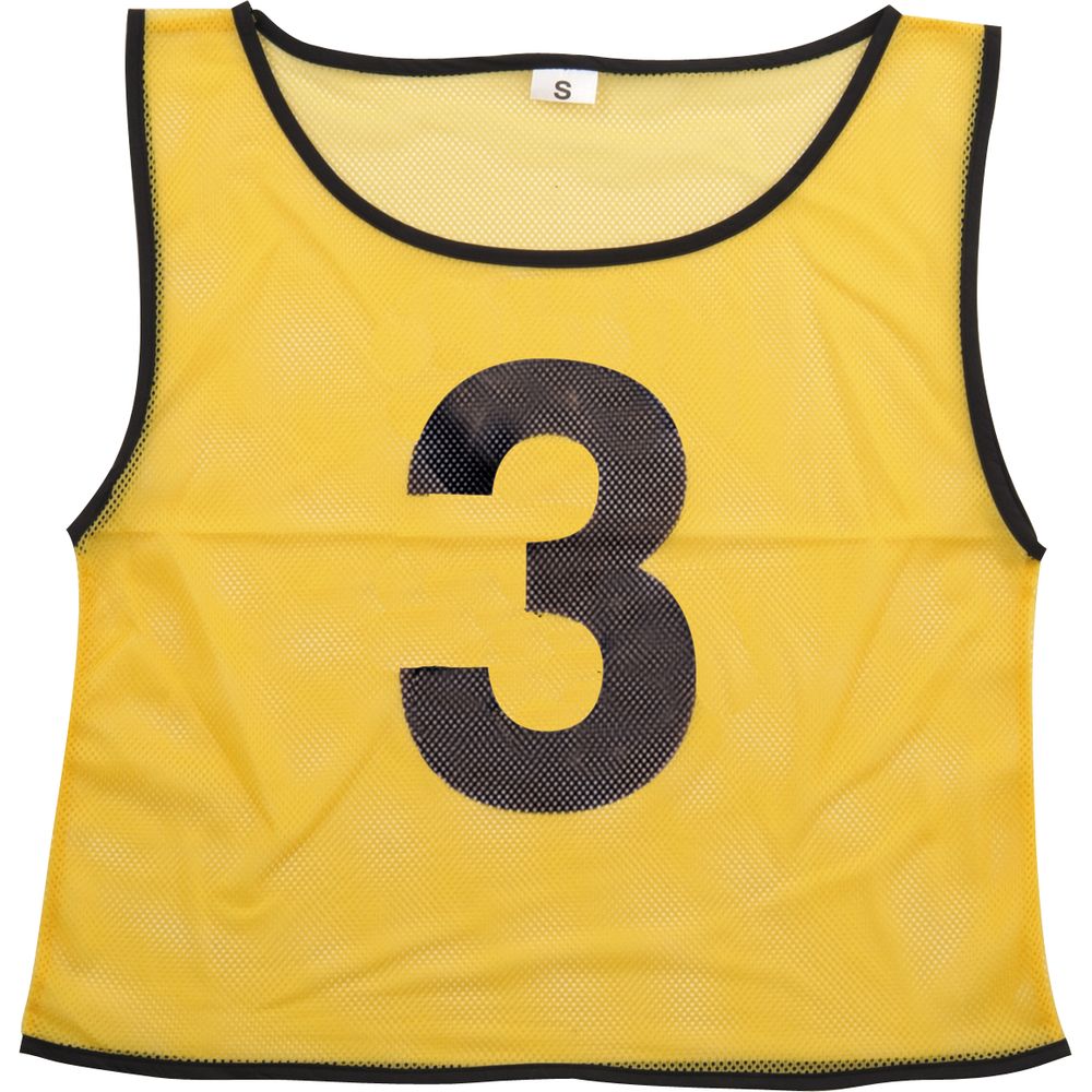 （まとめ買い）チームベスト 小 ナンバー入り 10枚組（ナンバー1～10） 黄 4508 [x3セット] 16,982円