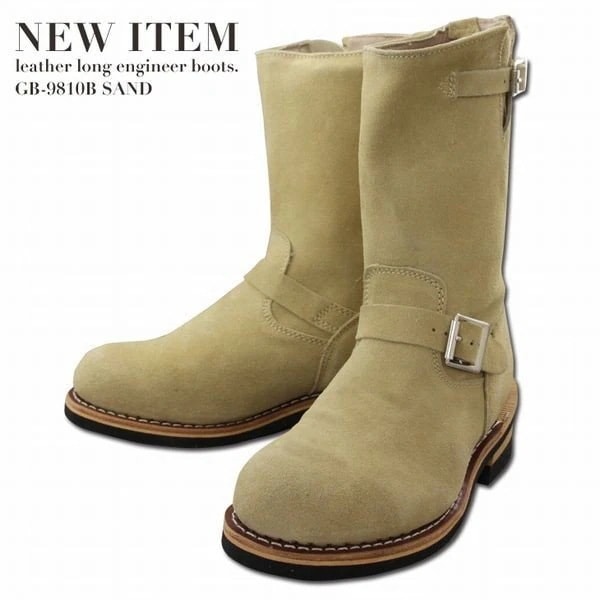 エンジニアブーツ ブーツ メンズシューズ 紳士靴 メンズファッション 靴 G B 本革 スエード素材