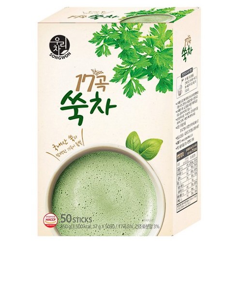 [韓国食品] ウリ茶 ソンウォン食品 17穀 よもぎ茶 韓国産穀物 健康飲料17g50個入り1個