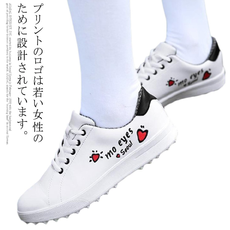 スポーツ 防水 ゴルフシューズ 大きいサイズ スパイクレス 強いグリップ 耐磨 通気性 スニーカー おしゃれ 女の子 スポーツシューズ ゴルフ用 かわいい 運動 アウトドア 防滑ソール レディース
